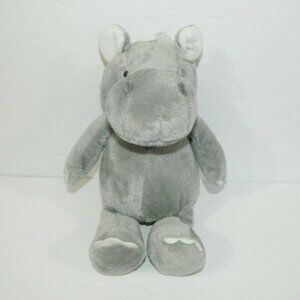 Carters 10" Gray Plush Hippo Hippopotamus Stuffed Lovey NEW w/o Tags 66741